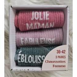 chaussettes humoristiques coffret