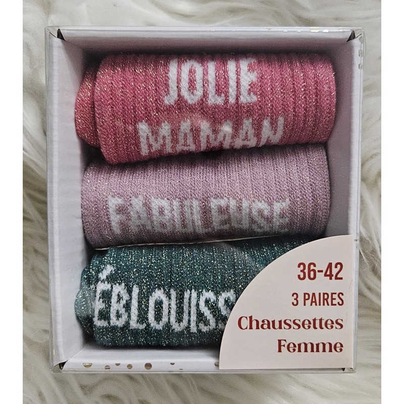 chaussettes humoristiques coffret