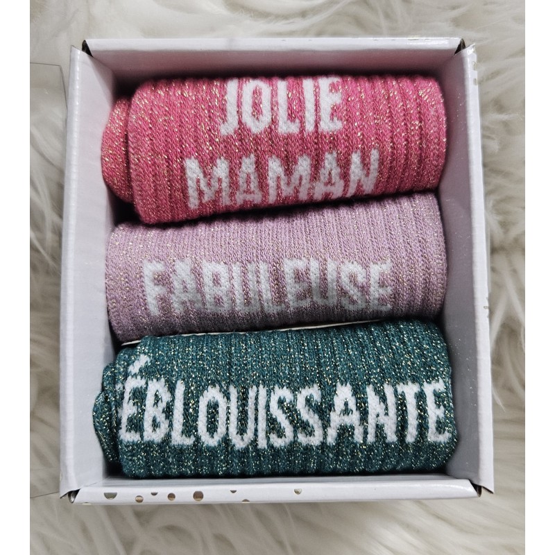 chaussettes humoristiques coffret