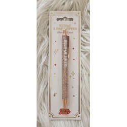 Stylos pailletés avec message